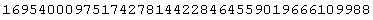 16954000975174278144228464559019666109988
